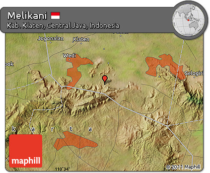Satellite Map of Melikani