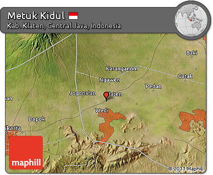 Satellite Map of Metuk Kidul