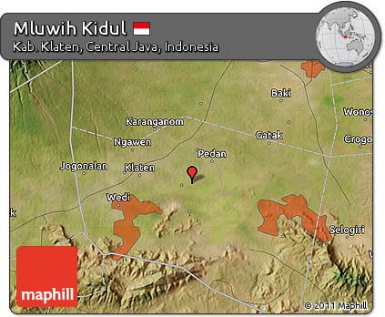 Satellite Map of Mluwih Kidul