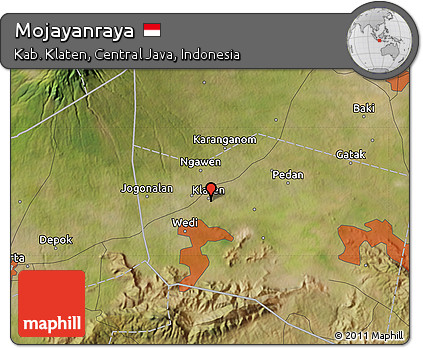 Satellite Map of Mojayanraya