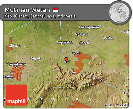 Satellite Map of Mutihan Wetan