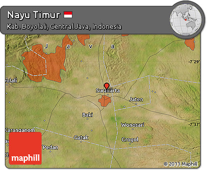 Satellite Map of Nayu Timur