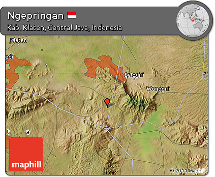 Satellite Map of Ngepringan
