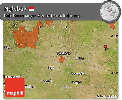 Satellite Map of Nglebak