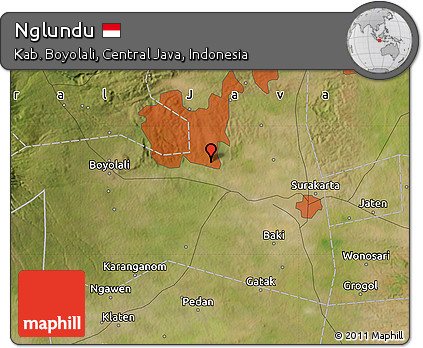 Satellite Map of Nglundu