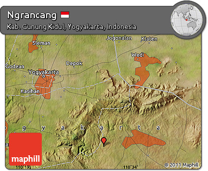 Satellite Map of Ngrancang