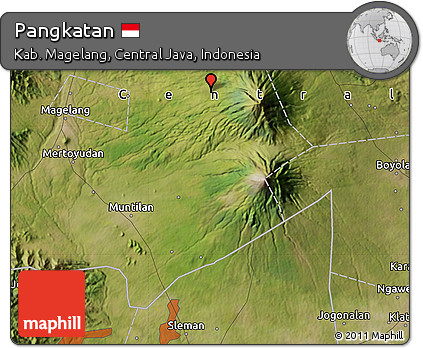 Satellite Map of Pangkatan