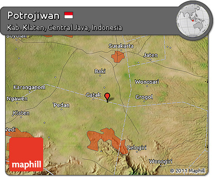 Satellite Map of Potrojiwan