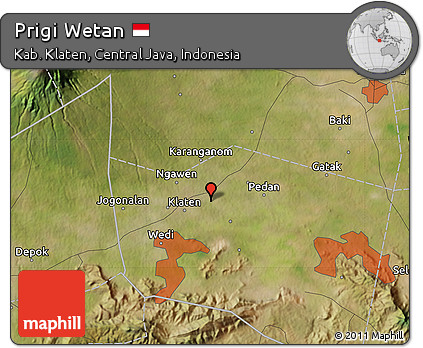Satellite Map of Prigi Wetan