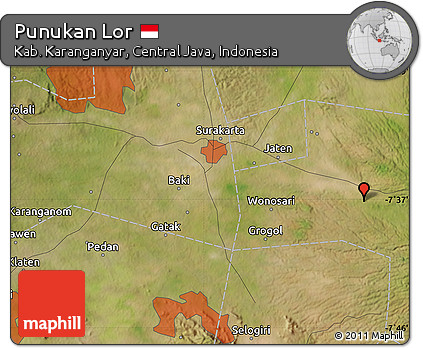 Satellite Map of Punukan Lor