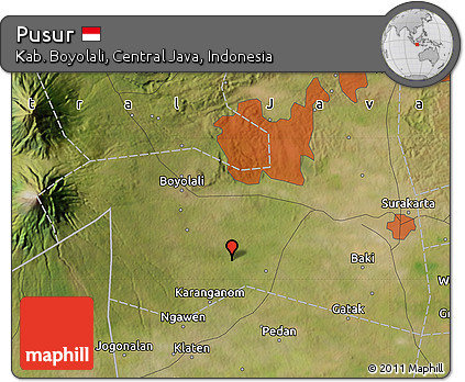 Satellite Map of Pusur