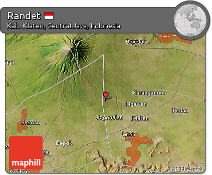 Satellite Map of Randet