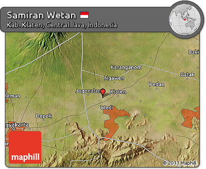 Satellite Map of Samiran Wetan