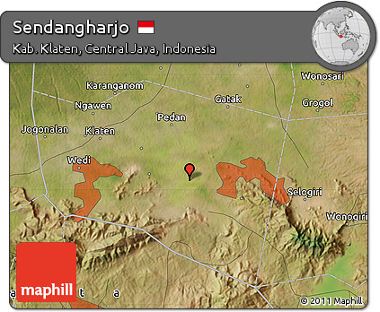 Satellite Map of Sendangharjo