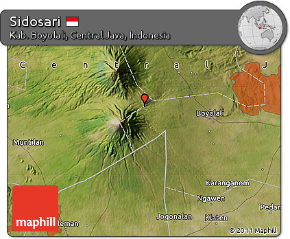 Satellite Map of Sidosari