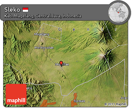 Satellite Map of Sleko