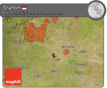 Satellite Map of Sranon