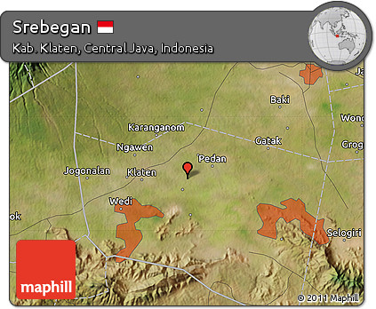 Satellite Map of Srebegan