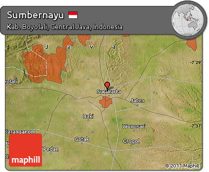 Satellite Map of Sumbernayu