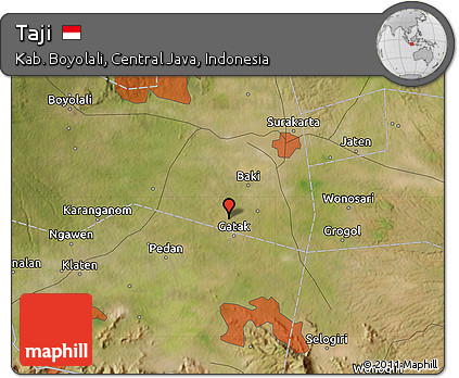 Satellite Map of Taji