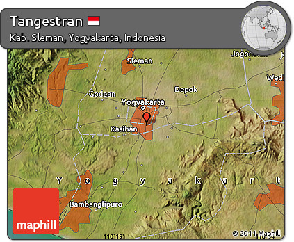Satellite Map of Tangestran