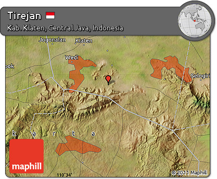 Satellite Map of Tirejan