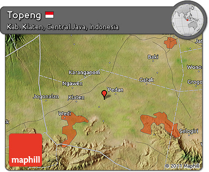 Satellite Map of Topeng