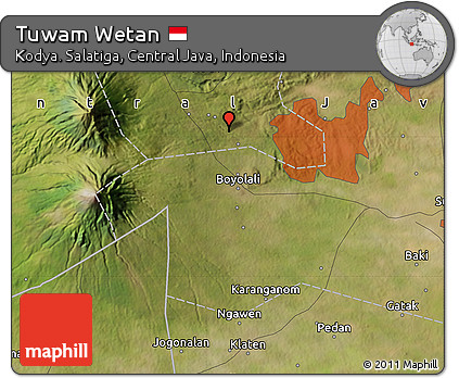 Satellite Map of Tuwam Wetan