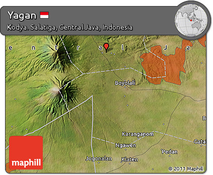 Satellite Map of Yagan