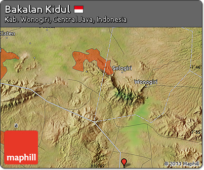 Satellite Map of Bakalan Kidul