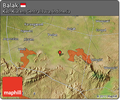 Satellite Map of Balak