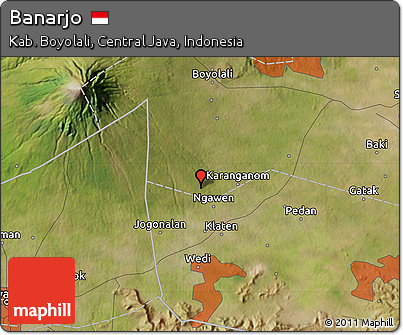 Satellite Map of Banarjo