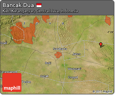 Satellite Map of Bancak Dua