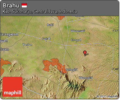 Satellite Map of Brahu