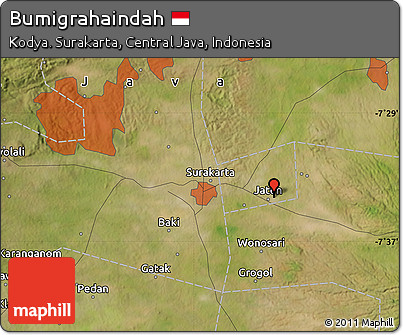 Satellite Map of Bumigrahaindah