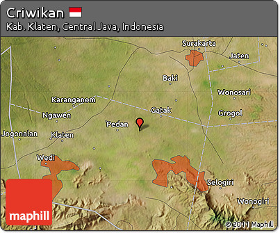 Satellite Map of Criwikan