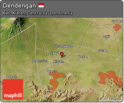 Satellite Map of Dendengan