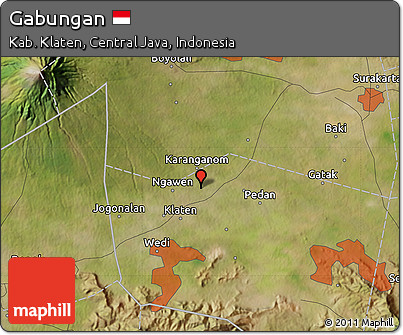Satellite Map of Gabungan