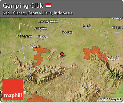 Satellite Map of Gamping Cilik