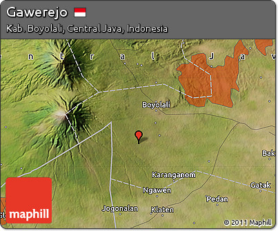 Satellite Map of Gawerejo