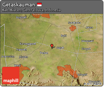 Satellite Map of Getaskauman