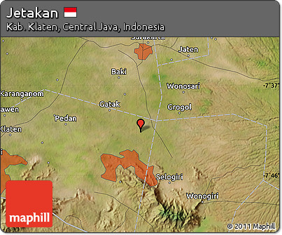 Satellite Map of Jetakan