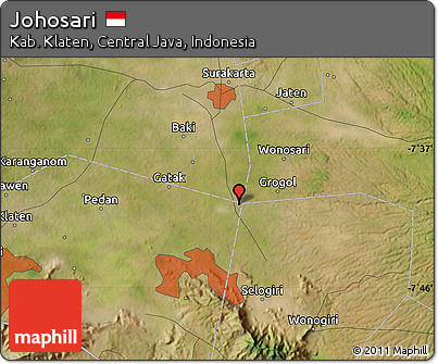Satellite Map of Johosari