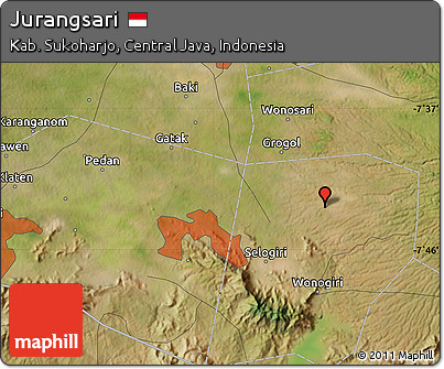 Satellite Map of Jurangsari