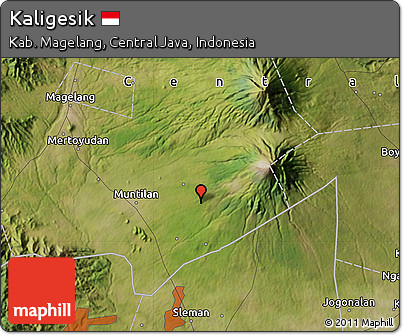 Satellite Map of Kaligesik