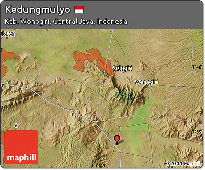 Satellite Map of Kedungmulyo