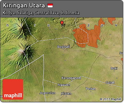 Satellite Map of Kiringan Utara