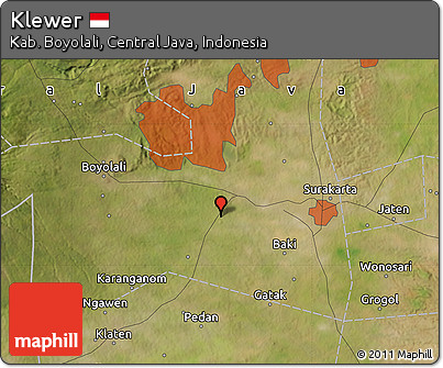 Satellite Map of Klewer