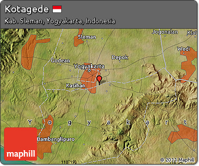 Satellite Map of Kotagede