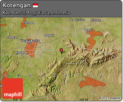 Satellite Map of Kotengan